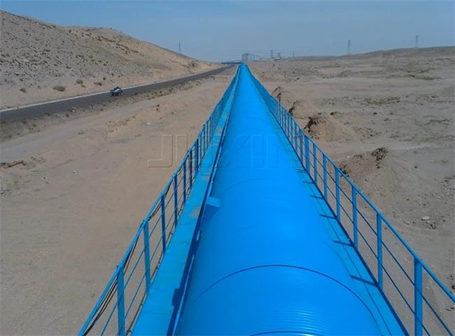 Long Distance Curved Belt Conveyor factory